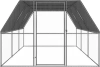 vidaXL Venkovní klec pro kuřata 3x6x2 m Pozinkovaná ocel