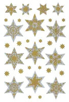 HERMA 3935 - Weihnachtssticker, Sterne, gold