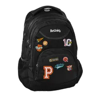 BeUniq Schulrucksack für Jugendliche schwarz