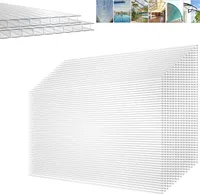 YARDIN 14 ks polykarbonátové dvojstenné dosky Dvojstenné dosky Transparentné polykarbonátové dosky s hrúbkou 4 mm pre záhradný skleník