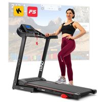 Hop-Sport Laufband HS-1000LB, Laufband klappbar & elektrisch für Zuhause - bis zu 14 km/h, mit 12 Programmen, 2 PS Motor und Bluetooth, bis zu 150 kg