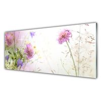 Glasbilder Wandbild Druck auf Glas 125x50 Blume Pflanzen 