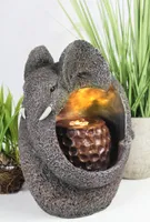 Zimmerbrunnen Elefant BK836 mit Beleuchtung Tischbrunnen Springbrunnen Steinoptik