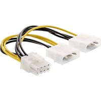 Wewnętrzny adapter zasilania InLine®, 2x 4pin do 8pin dla kart graficznych PCIe (PCI-Express)