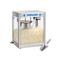 Royal Catering Nerezový stroj na popcorn - vysoký výkon 1350 W, 5-6 kg/hod. Kapacita