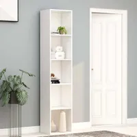 vidaXL Bücherregal Weiß 40x30x189 cm Holzwerkstoff