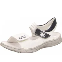 Rieker Damen Sandalen 23731-36, 23731-37, 23731-38, 23731-39, 23731-40, 23731-41, 23731-42 RIE-V0852 weiss 36 [Schuhe Frau]