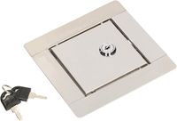 Přístupový panel KOTARBAU® velikosti 10x10cm s klíčem nerezová ocel stříbrná pro přístupové šachty