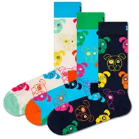 Happy Socks 3er Pack Uni Socken - Geschenkbox, gemischte Farben Mixed Dog 2 41-46
