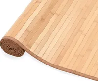 vidaXL Koberec Bambus 80x300 cm Hnedý