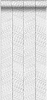 ESTAhome tapeta rybí kost černobílá - 139106 - 0,53 x 10,05 m