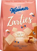 Manner Zarties Salty Caramel knusprige Waffeln mit Karamell 200g