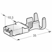 MTA Flachsteckhülse MAXI F800, 8mm für 8-10mm² Kabel