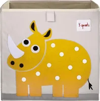 3 Sprouts Spielzeugkorb Nashorn