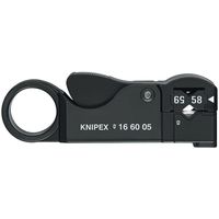 Knipex 166-005SB Koax-Abisolierwerkzeug 105mm, RG 58/59/62, schwarz