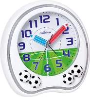 Atlanta 1719/0F Kinderwecker weiß Fußballmotiv Analog - Quarzwerk Melodie