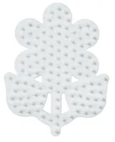Hama Stiftplatte "kleine Blume" weiß für Bügelperlen midi