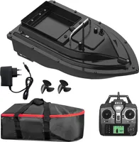 10000mAh GPS Futterboot, 500m Ferngesteuert Angelkoederboot Dual Motor Fish Finder mit GPS Köderboot