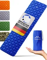 Camping Isomatte Alpenwert, kleines Packmaß, Ultraleichte Outdoor, Luftmatratze Faltbar für Camping und Outdoor Robustes 40D Nylon wasserdicht