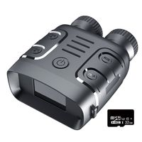 Wildkamera Binokulare Ferngläser 1080P Infrarot Nachtsichtgeraet Foto-Videodrehen mit 5-fachem Digitalzoom 300 m Sichtweite bei voller Dunkelheit 2,4 Zoll TFT Farbdisplay mit 32G Speicherkarte