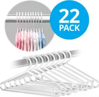 LaLoona Kleiderbügel für Babys und Kinder (22 Stück) - Weiß OneSize
