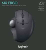 Logitech MX Ergo, rechts, Trackball, RF Wireless + Bluetooth, 440 DPI, Graphit