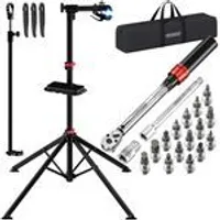 MONZANA® Fahrradmontageständer + Drehmomentschlüssel Fahrrad Set