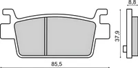 Bremsbeläge hinten RMS für Kymco Ak550