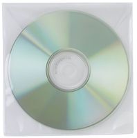 Q-Connect® KF02207 CD/DVD-Hüllen - Ungelocht, transparent, Packung mit 50 Stück