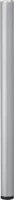 Tarrox Tischbein rund 71 cm Ø60 mm höhenverstellbar , silber