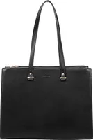Gallantry, Shopper-Tasche aus Kunstleder für Damen, Schwarz