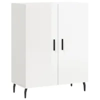 Kredens biały wysoki połysk 69,5x34x90 cm materiał drewnopochodny