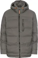 Camel Active Übergangsjacke einfarbig grau Kapuze weite Passform