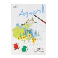 2 Aquarellblöcke Aquarellblock DIN A4 24 Blatt 190g/m² 