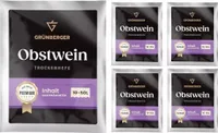 Grünberger Obstwein Trockenhefe Weinhhefe für 10-50l Wein Grunberger PREMIUM - 5 Stück