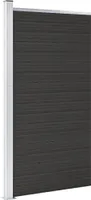 vidaXL Plotový prvek WPC 95x186 cm černý