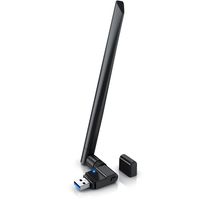 CSL WLAN USB 3.2 Gen1 Stick 1300 MBit/s Dual Band - WiFi 2,4 + 5Ghz - 5 dBi Externe Antennen, Wireless LAN - WLAN Dongle