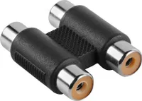 HAMA Adapter Audio 2xRCA Buchse-Buchse Schwarz