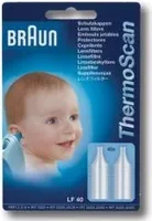Braun Lf-40 Thermoscan Lens Filter pro ušní teploměr Braun Themo Scan 40 kusů