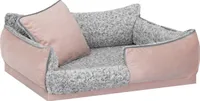 Hundebett, Hundematratze, Hundecouch, für kleine und mittel Hunde, Hundekissen, Hundekorb, Haustier, Schlafplatz, Hundemöbel, Lachs, M: 55x40 cm