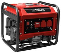 ISKRA Stromgenerator BLD3300i, 3300 WATT Ausgangsleistung, Inverter-Technologie, 2x230V Schuko-Steckdosen, Benzinmotor, Maximale Motorleistung: 4.6 kW