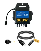 APsystems® Mikrowechselrichter EZI-M 800W integriete WLAN & Bluetooth + 5m Netzanschlusskabel Betteri® auf Schuko für Balkonkraftwerk, 0% MwSt