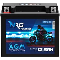 NRG AGM Motorradbatterie YTX12-BS 12,5Ah 12V