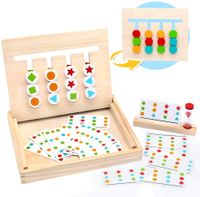 237X Mosaik Steckspiel Montessori Schrauben Spielzeug Werkzeugkoffer für Kinder 