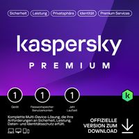 Kaspersky Premium Total Security 2023 | 1-Gerät | VPN | Passwort Manager |Safe Kids