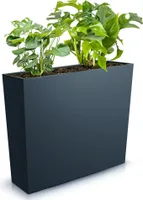 Blumenkasten Blumentopf Balkonkasten Einsatz 58x18x50 cm  Anthrazit glatt