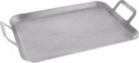 Orion Grillplatte Grillblech aus STAHL 43x25 cm