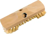 Andreas Bürsten 3069 Szczotka do szorowania z brodą z włókna, 22 cm, lite drewno bukszpanowe z aluminiową nicią, naturalna (1 szt.)