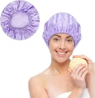 Duschhaube Damen - Duschhaube - Trockenes Haar - Duschhaube - Lila