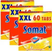 Somat Spülmaschinen Tabs 7 All in 1 Multi-Aktiv kraftvolle Reinigung 3x60 Tabs